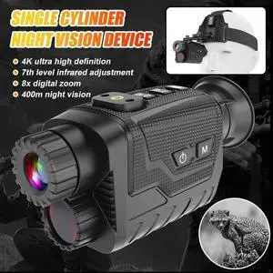 NV8260 36MP 400m 8X Head Mounted Mini Night Vision Infrared Monocular Battery