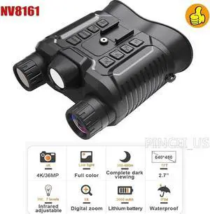 NV8161 4K 36MP Helmet Night Vision Binocular Goggles Kit for Tactical Helmet