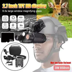 NV8161 Night Vision Binoculars 8X Zoom Head-mounted 4K Telescope IR/white Light