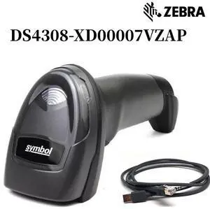 Zeb,ra DS4308-XD00007VZAP 2D Imager Omni-Directional Barco,de Scann,er w/ USB Cable