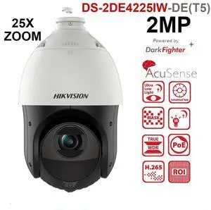 DS-2DE4225IW-DE(T5)2 MP 25X DarkFighter IR Acusense Dome Camera NEW