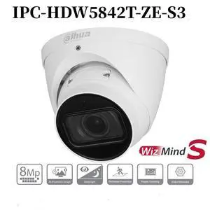 Dah,ua 8MP 4x Zoom Bulit-in Mic WizMind S IP Camera PoE SMD3.0 IPC-HDW5842T-ZE-S3