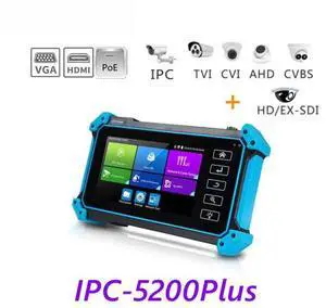 IP Camera Tester Security Network Cable Analog POE HDMI Tester Wifi Monitor IPC-5200 Plus