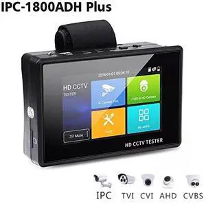New IPC-1800ADH Plus 4" 4K H.265 IP CVBS CVI TVI AHD 5-in-1 Tester Monitor