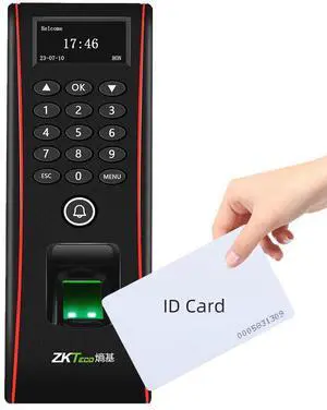 ZKteco TF1700 TCP/IP Fingerprint Door Access Control Terminal Time Clock IP65