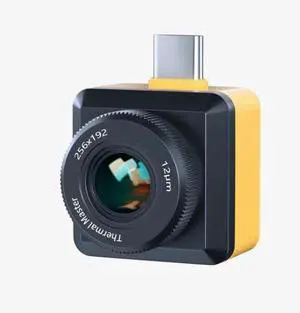 Thermal Master T2S Pro: 8mm Macro Thermal Imager for PCB Inspection - 40mK, 15X Zoom, Android/iOS Compatible
