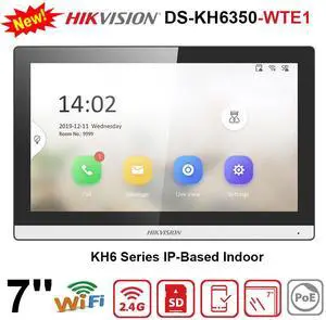 Hi,kvi,sio,n DS-KH6350-WTE1 7" Video Intercom Network IP Indoor Station WiFi PoE