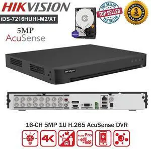 Hi,kvi,si,on H.265+ 16CH DVR for Video Security Camera System 3K Lite Recorder CCTV