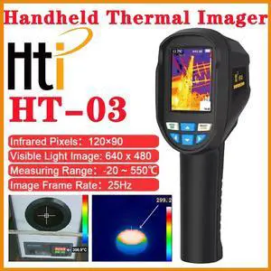 Hti HT-03 Handheld Thermal Imager Camera 120x90 IR Resolution Floor Heating Tube