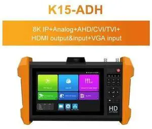 K15 CCTV Tester Support Optical Fiber Network Testing IPC 7" Monitor Tester HDMI IPC-K15-ADH
