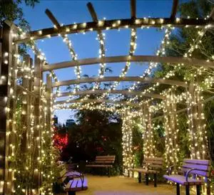 Home Decoration Courtyard Decoration Solar Energy Christmas Tree Color Lights Led Outdoor Waterproof String Flashing Lights Holiday Atmosphere Lights Restaurant And Hotel Decoration 12m