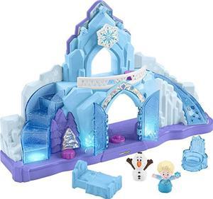 Disney Frozen Toys, Fisher-Price Little People Toddler Playset With Elsa & Olaf Toys Lights & Music, Elsa's Ice Palace