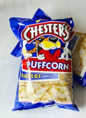 Chester's Butter Flavored Puffcorn, 3.5oz Bags (12 Pack)
