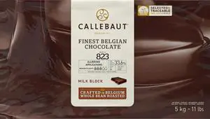 Callebaut No 823 Finest Belgian Milk Chocolate Block - 11 Lbs Callebaut No 823 Finest Belgian Milk Chocolate Block - 11 Lbs