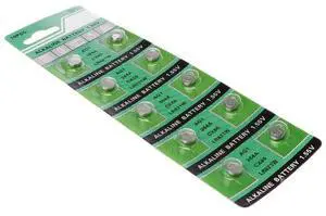 10PCS Watch Battery AG1 1.55V 364 SR621SW LR621 621 LR60 CX60 Alkaline Button Coin Cell Batteries