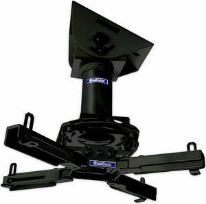 QualGear® Pro-AV QG-KIT-VA-3IN-B Projector Mounting Kit - Projector Mount, Vaulted Ceiling Adapter, and a 3 inch 1.5-Inch NPT Threaded Pipe in Black