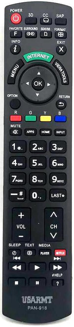 New Replaced PAN-918 Universal Remote For Panasonic NETFLIX 3D TV N2QAYB000485