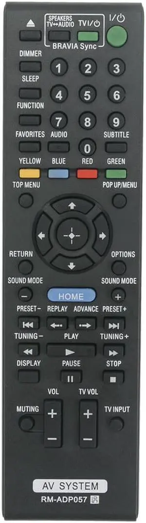 Replace Remote RM-ADP057 for Sony Blu-ray DVD BDV-E880 BDV-T28 BDV-E980 BDV-E580