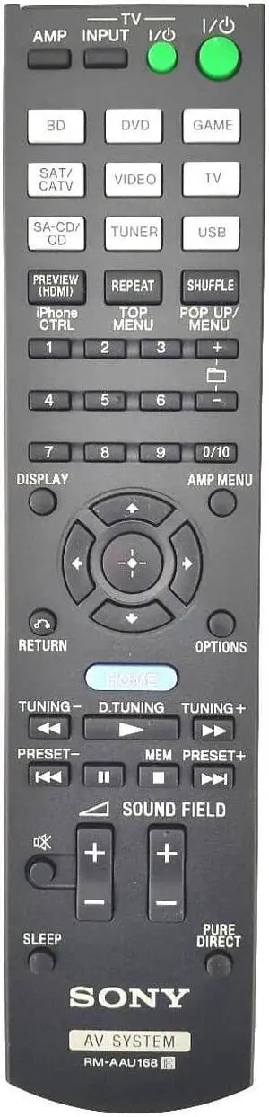 New RM-AAU168 Replace Remote for Sony AV Receiver STR-DH740 STR-DH540 STRDH740