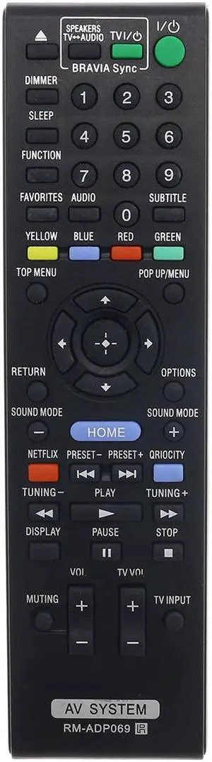 RM-ADP069 Remote Replaced For Sony AV System RM-ADP072 BDV-N790W BDV-N890W HBD-F7