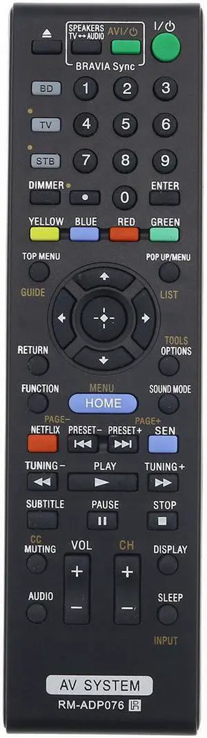 New Replace RM-ADP076 AV System Remote Control For Sony BDVN890W Blu-ray DVD