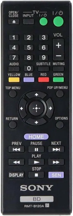 RMT-B120A Replace Remote for Sony BD System RMT-B109A, RMT-B115A, RMT-B118A