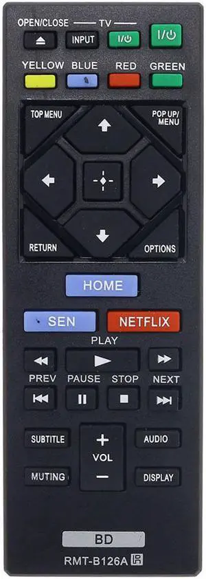New Replaced Remote RMT-B126A for Sony Blu-ray DVD Player BDP-BX150 BDP-BX350 BDP-BX550