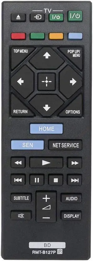 Replace Remote  RMT-B127P for SONY Blu-Ray DVD Player BDP-S1100,BDP-S1200