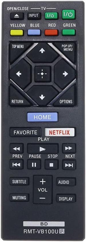 New RMT-VB100U Remote for Sony Blu-ray DVD Player BDP-S1500 S3500 BDP-BX150