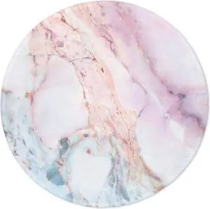 ITNRSIIET Marble Round Mouse Pad Pink Marble Customized Premium-Textured Mouse MatWashable Mousepads with Lycra Cloth Non-Slip Rubber Base Small Mousepad 7.87&times7.87&times0.12 inches (Pink Marble)