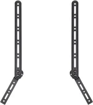Universal Sound Bar Mount Bracket for Mounting Above or Under TV with Adjustable 3 Angled Extension Arm, Fits Most 23 to 65 Inch TVs, up to 33 Lbs. Soundbar (SBR202), Black