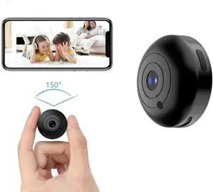 Mini Hidden-Camera WiFi-Spy Camera Wireless 1080P,  Small Spy Cam Nanny Cam with Audio and Video Recording Micro Surveillance Camera for Live Stream/Night Vision/Motion Activated with Phone APP