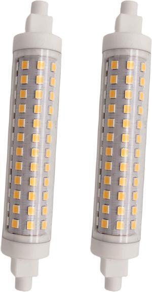 QLEE LED R7S Bulbs 12 Watt Halogen Bulbs R7S T3 118mm 150W 120V J Type 4.65 inch Double Ended Light Bulb Daylight for Landscape Lights Work Security Outdoor Wall Flood Light Bulbs 2 Pack 5000k