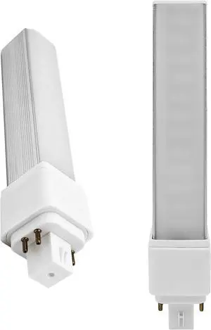 QLEE G24q 4pin light bulb Retrofit GX24Q LED PL-C Recessed Lamp Replacement Conventional 18W 4P G24Q-2 Gx24Q-3 G24Q-1 1400 Lm 314° RotateG24Q Green bathroom Bulb 6000k 2 Pack Bypass Ballast