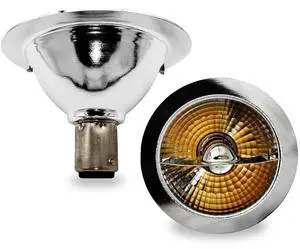 QLEE 2 Pack Led Ar70 Reflector Light 3w Ac Dc 12v Ba15d Base 2700k Warm White Spotlight Equivalent 25w Halogen Bulbs Indoor Outdoor Home Office Commercial Track Lamp 24°Beam