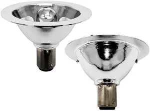 QLEE AR70 LED Bulb 3W BA15D B15 Bayonet SBC Fitting/Cap 12V AC/DC 6000K Cool White Daylight Non-Dimmable Replacement 30W Halogen Spotlight Reflector Tracking Light 2 Pack