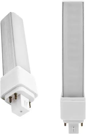 QLEE Gx24q 4pin light bulb Retrofit GX24 LED PL-C Recessed Lamp Replacement Conventional 18W 4P G24Q-2 Gx24q-3 G24q-1 1400 Lm 314° RotateG24q Green bathroom Bulb 6000k 2 Pack Bypass Ballast