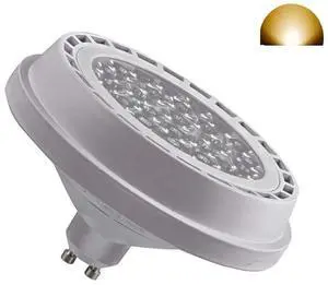 QLEE 24w AR111 GU10 Led Spotlight Track Down Reflector Lights Bulb 24°Beam Warm White 3000k SMD 24LEDs AC 110V 2100Lm QR111 ES111 For 200w Halogen Replacement (3000k warm light)