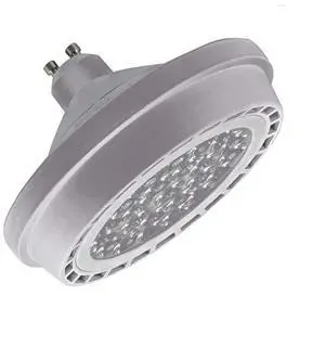 QLEE 24w AR111 GU10 Led Spotlight Track Down Reflector Lights Bulb 24°Beam 6000k Daylight AC 110V 2100Lm QR111 ES111 For 200w Halogen Replacement Landscape Light