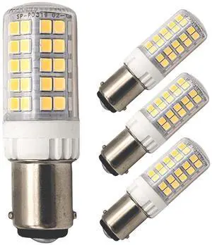 QLEE LED Salt Rock Lamp 5 Watt BA15D Double Bayonet Base Equivalent 60 W JD Type T4 5000k Daylight For Sewing Serger Machine Bulbs And Under Counter Lights 4 PCS
