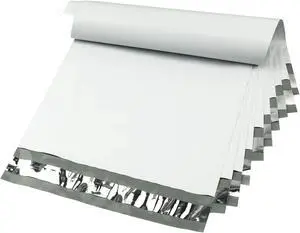50 Packs 24 x 24 Inchs White Poly Mailers Envelopes Shipping Bags with Self Sealing Adhesive Strip, Waterproof & Tearproof Postal Bags Lightweight Shipping Mailers Bags