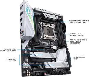 ASUS Prime X299-A II LGA 2066 Intel X299 SATA 6Gb/s ATX Intel Motherboard