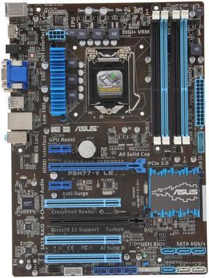 ASUS P8H77-V LE LGA 1155 Intel H77 HDMI SATA 6Gb/s USB 3.0 ATX Intel Motherboard