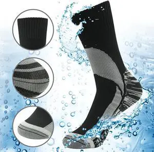 RANDY SUN Breathable Waterproof Socks Windproof Durable Mid Calf Outdoor Hiking Socks RANDY SUN Breathable Waterproof Socks Windproof Durable Mid Calf Outdoor Hiking Socks