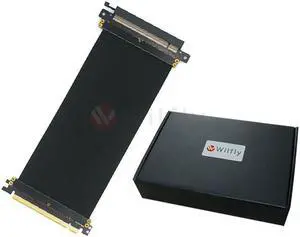PCIE16S20 - 200mm PCI-E 3.0 x16 High Quality Flexible EMI Shielded Extender Riser Cable -  Straight, Wide Range Vertical Mounting Gaming / GPU Support up to 3.0/16GB. OEM/ODM Welcome!