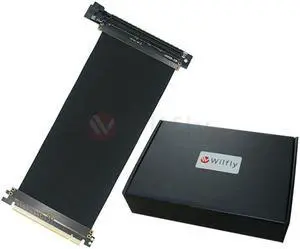 PCIE16L20 - 200mm PCI-E 3.0 x16 High Performance High Quality Flexible EMI Shielded Extender Riser Cable - Left Angled, Mounting IPC 1~2U/Gaming/GPU Chassis Support up to 3.0/16GB. OEM/ODM Welcome! PCIE16L20 - 200mm PCI-E 3.0 x16 High Performance High Quality Flexible EMI Shielded Extender Riser Cable - Left Angled, Mounting IPC 1~2U/Gaming/GPU Chassis Support up to 3.0/16GB. OEM/ODM Welcome!