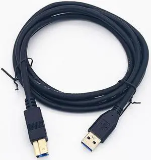 USB3AB6BK-G - 6 Feet USB 3.0 A Male to B Male Cable - Black with Gold Plated Connectors. USB3AB6BK-G - 6 Feet USB 3.0 A Male to B Male Cable - Black with Gold Plated Connectors.