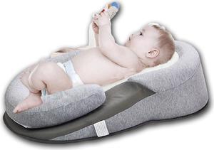 Baby Stereotypes Bed Baby Anti-Spit Milk Slope Pillow/Comfortable Infant Sleeper Bed with Head Shaping Cushion,Baby Nest Portable Bed for Baby Anti Rollover Mattress Pillow for Home Travel