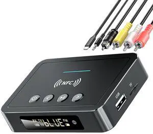 Bluetooth 5.0 Transmitter Receiver 3 in 1 Bluetooth Adapter 3.5mm AUX RCA Optical USB for Wireless HiFi Stereo Audio Music Compatible with PC/TV/Tablet/Speaker/Home Car Sound System Bluetooth 5.0 Transmitter Receiver 3 in 1 Bluetooth Adapter 3.5mm AUX RCA Optical USB for Wireless HiFi Stereo Audio Music Compatible with PC/TV/Tablet/Speaker/Home Car Sound System
