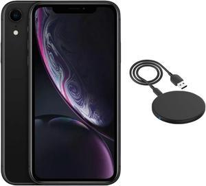 Refurbished Apple iPhone XR A1984 Fully Unlocked 64GB Black Grade A w Wireless Charger